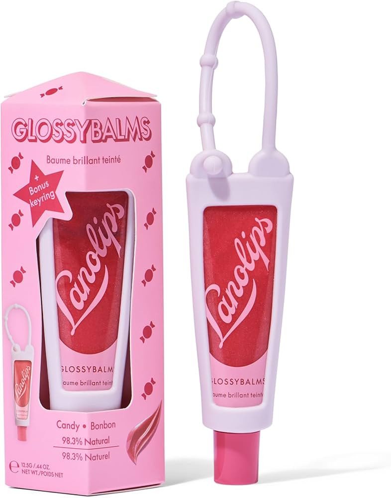 Lanolips Glossybalm Candy Bauble - Ultra Hydrating Tinted Lip Gloss for Dry, Chapped Lips - Flavo... | Amazon (US)
