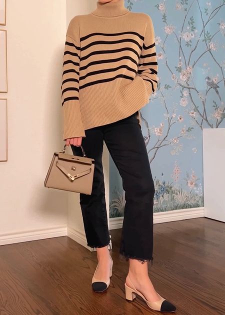 In love with this oversized camel stripe sweater!

SIZING & DETAILS:

Sweater // I’m 5’2 and am wearing my normal blouse size, XS. It naturally has a loose, oversized fit so I recommend ordering your usual top size.

Jeans // Fit TTS

Shoes // Order a half size down.

Fall outfits.

#LTKfindsunder50 #LTKfindsunder100 #LTKshoecrush