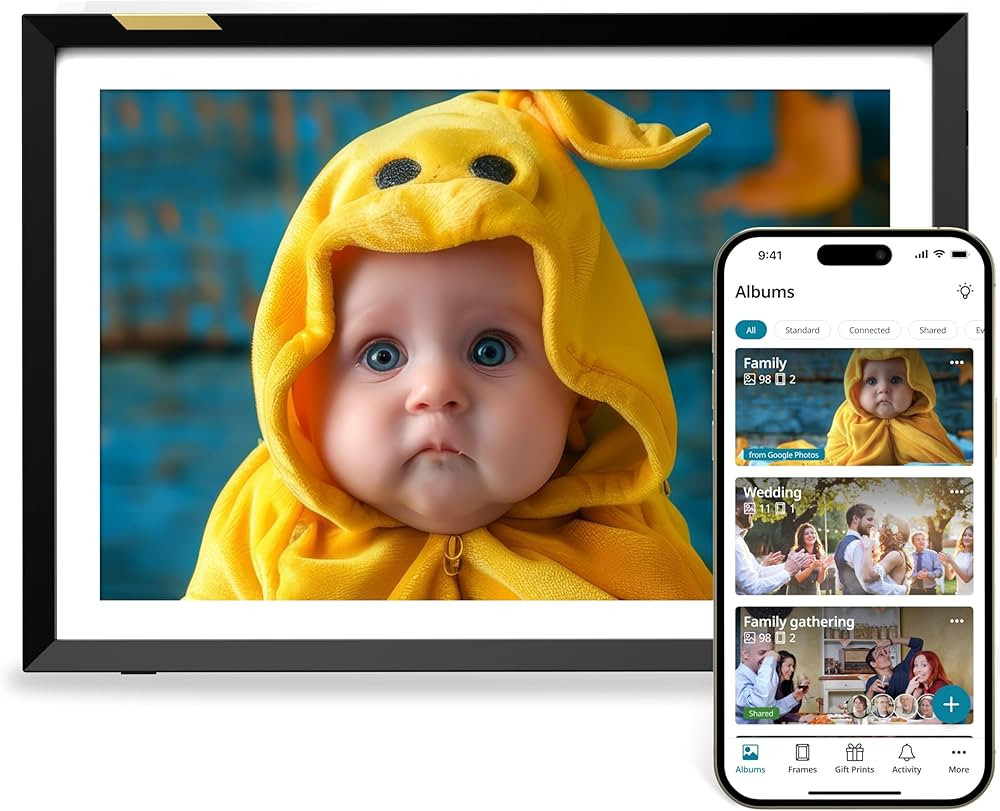Nixplay Digital Picture Frame [AI-Enhanced] Stunning HD Touch Screen Display | Perfect Digital Pi... | Amazon (US)