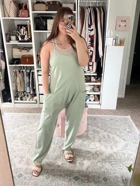 Amazon free people dupe jumpsuit! I absolutely love the quality and how comfy this is. I’m wearing a large! TTS // Free people jumpsuit, free people dupe, Amazon dupe, amazon jumpsuit, spring jumpsuit, mom outfit, free people movement, jumpsuit outfit

#LTKMidsize #LTKSeasonal #LTKSaleAlert