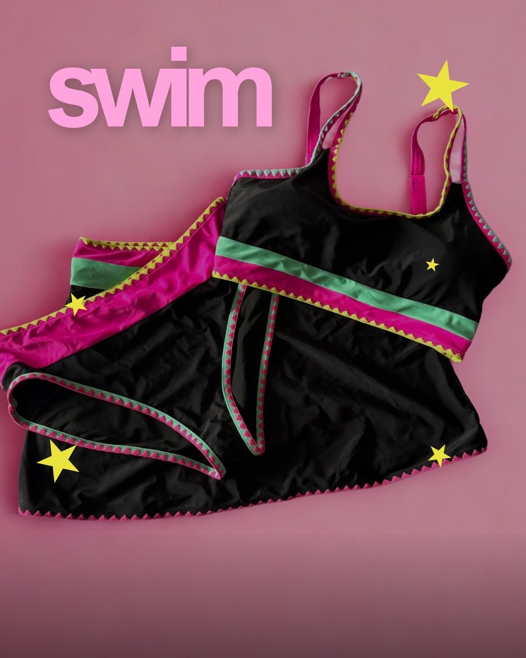 The neon pink, turquoise & yellow details are so fun and bright for summer, the tummy control actually works!

#LTKmomlife #LTKootd #LTKSeasonal