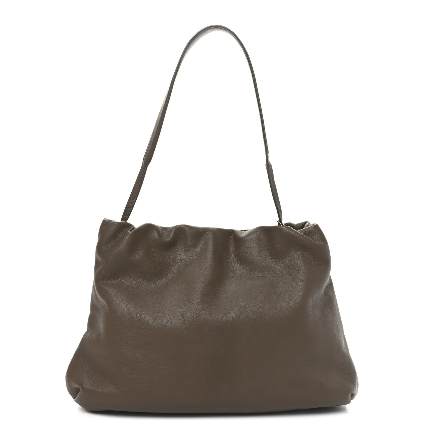 Goatskin XL Bourse Bag Brown Melange | FASHIONPHILE (US)