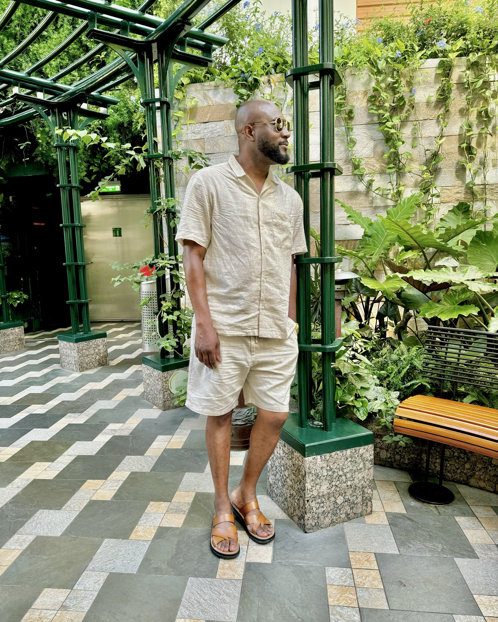 Hubby daytime vacation outfit. 
He’s wearing a size large shirt & medium shorts. The sandals run true to size.


#LTKFindsUnder50 #LTKStyleTip #LTKTravel