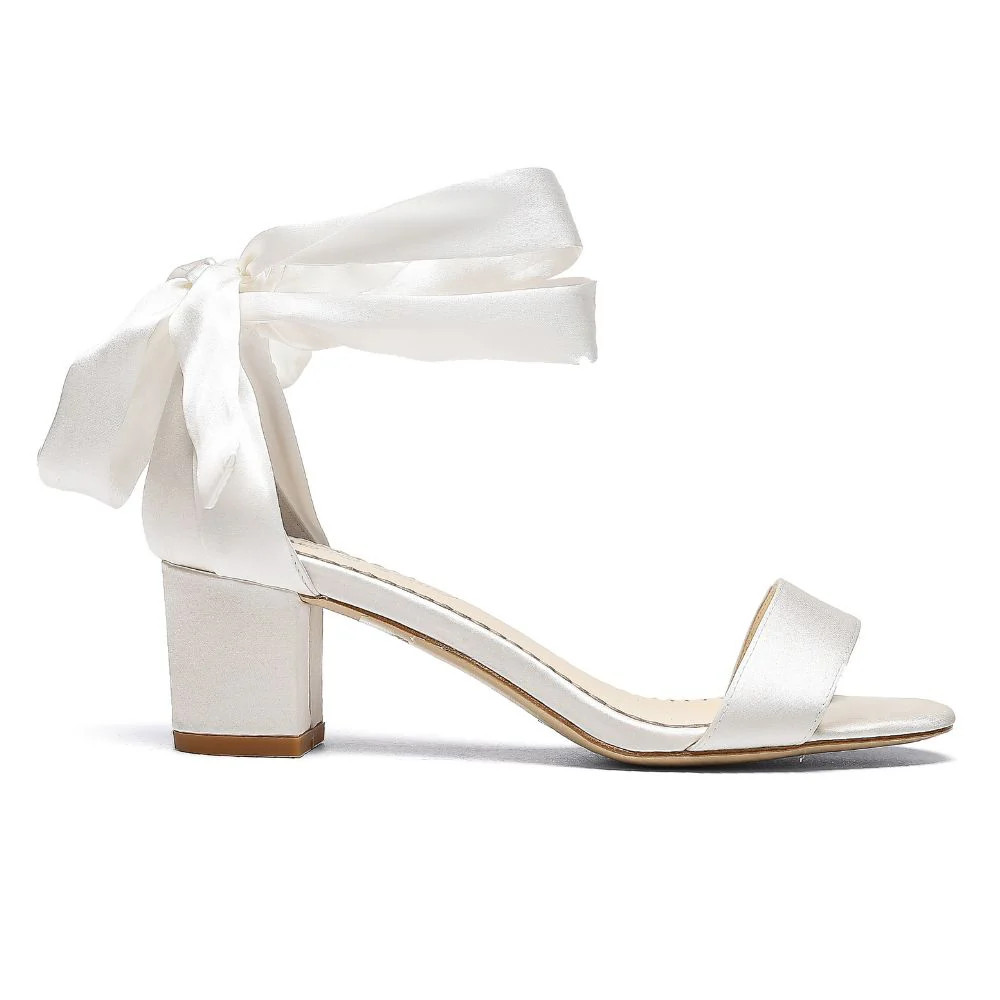 Open Toe Ankle Wrap Block Heels | Bella Belle Shoes