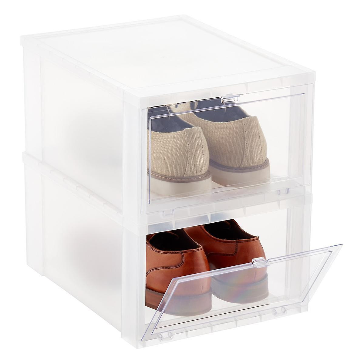 Large Drop-Front Shoe Box | The Container Store