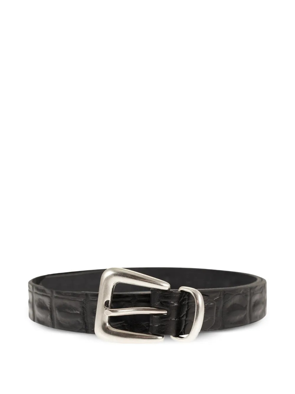ALBERTO LUTIcrocodile-effect buckle belt | Farfetch (BR)