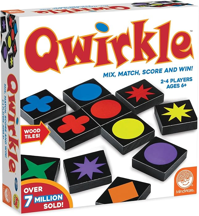 MindWare Qwirkle Board Game - Strategy Game for 2-4 Players Ages 6+ | Amazon (US)