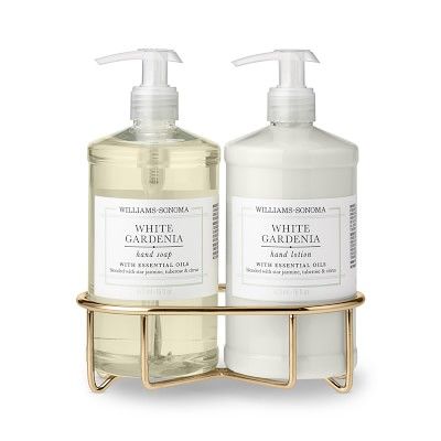 Williams Sonoma White Gardenia Hand Soap & Lotion 3-Piece Set | Williams-Sonoma