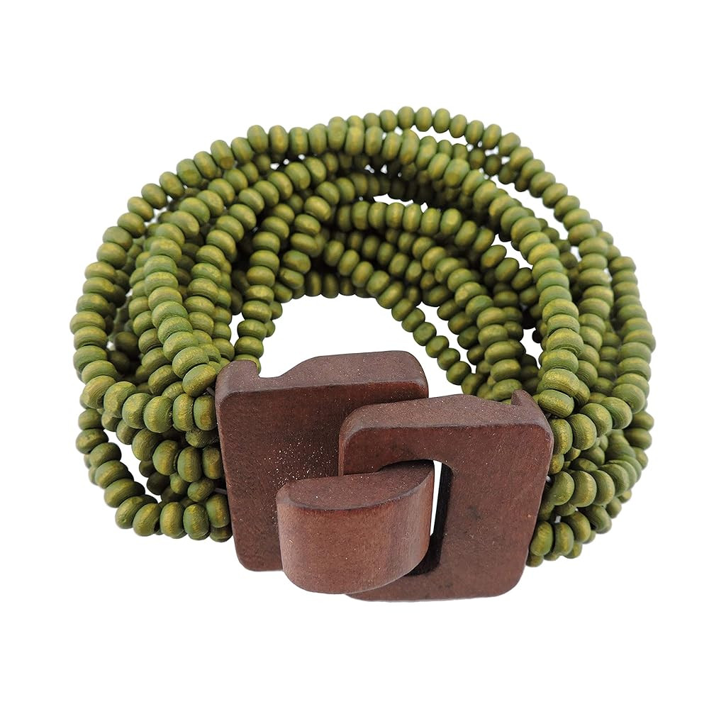 Coiris Multi Layers Seed Beads Wide Bangle Strand Bracelet for Women (BR1167)… | Amazon (US)