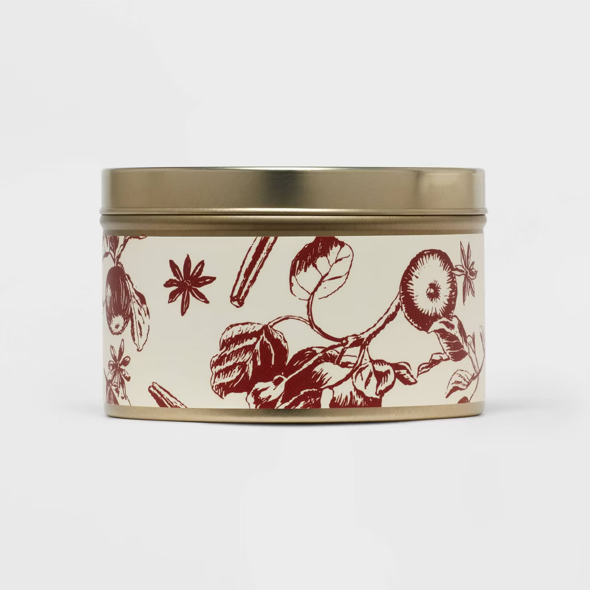 5oz Tin Warm Cider & Cinnamon Candle Red - Threshold™ | Target