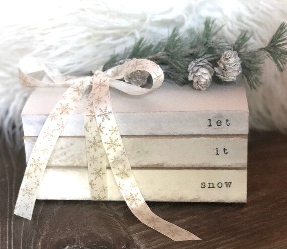 THREE Book WINTER Set  Vintage-style Personalized | Etsy | Etsy (US)
