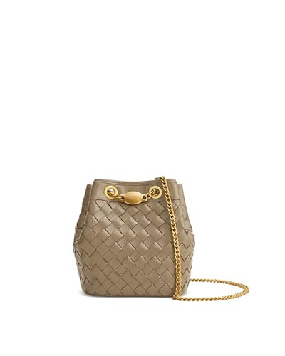 JW PEI Women's Yara Hand-Woven Bucket Bag - Taupe | Amazon (US)