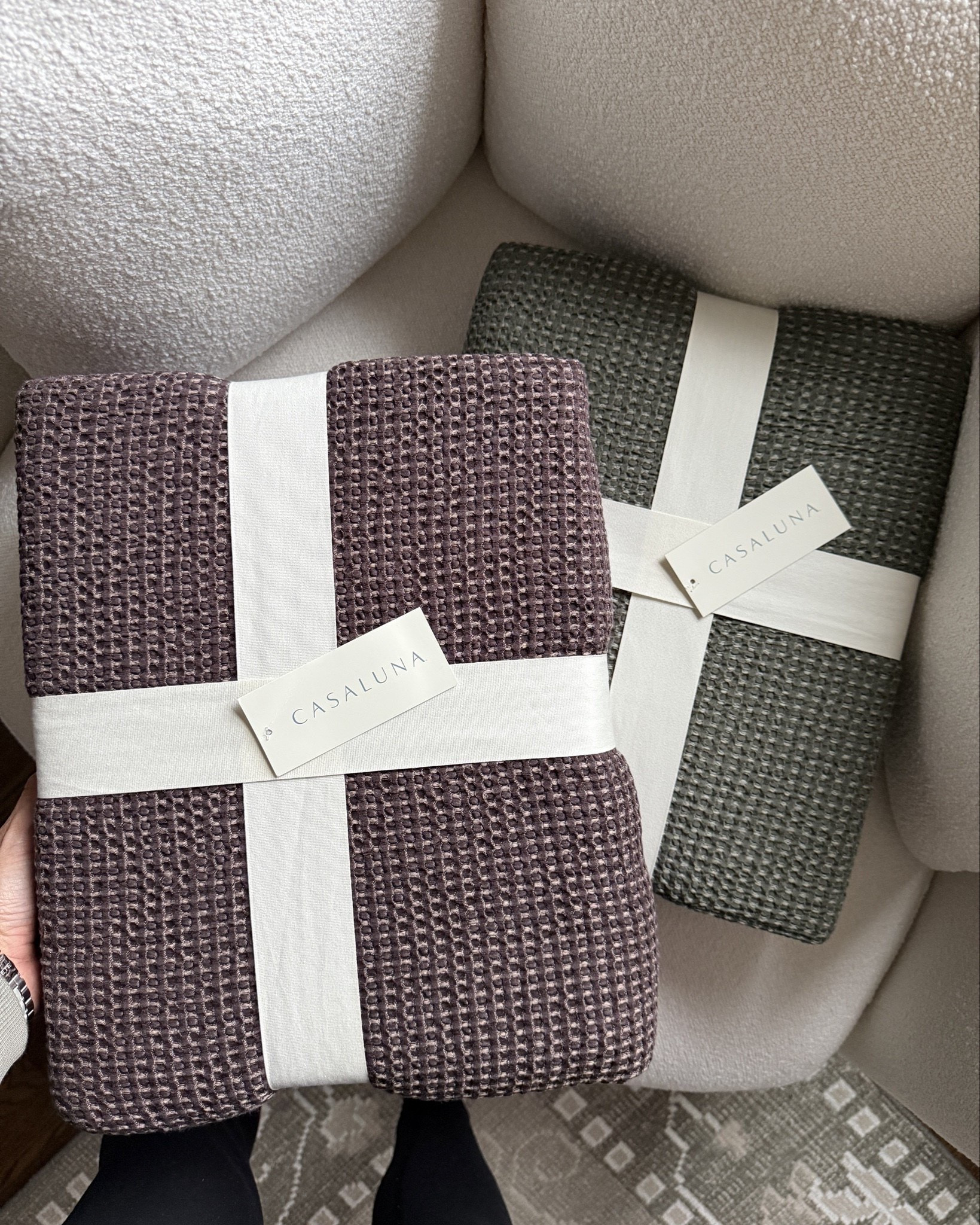 The prettiest bed blankets from Target! Cozy, slightly stretchy, and perfect for warming up your bed for the fall months!

#LTKHome