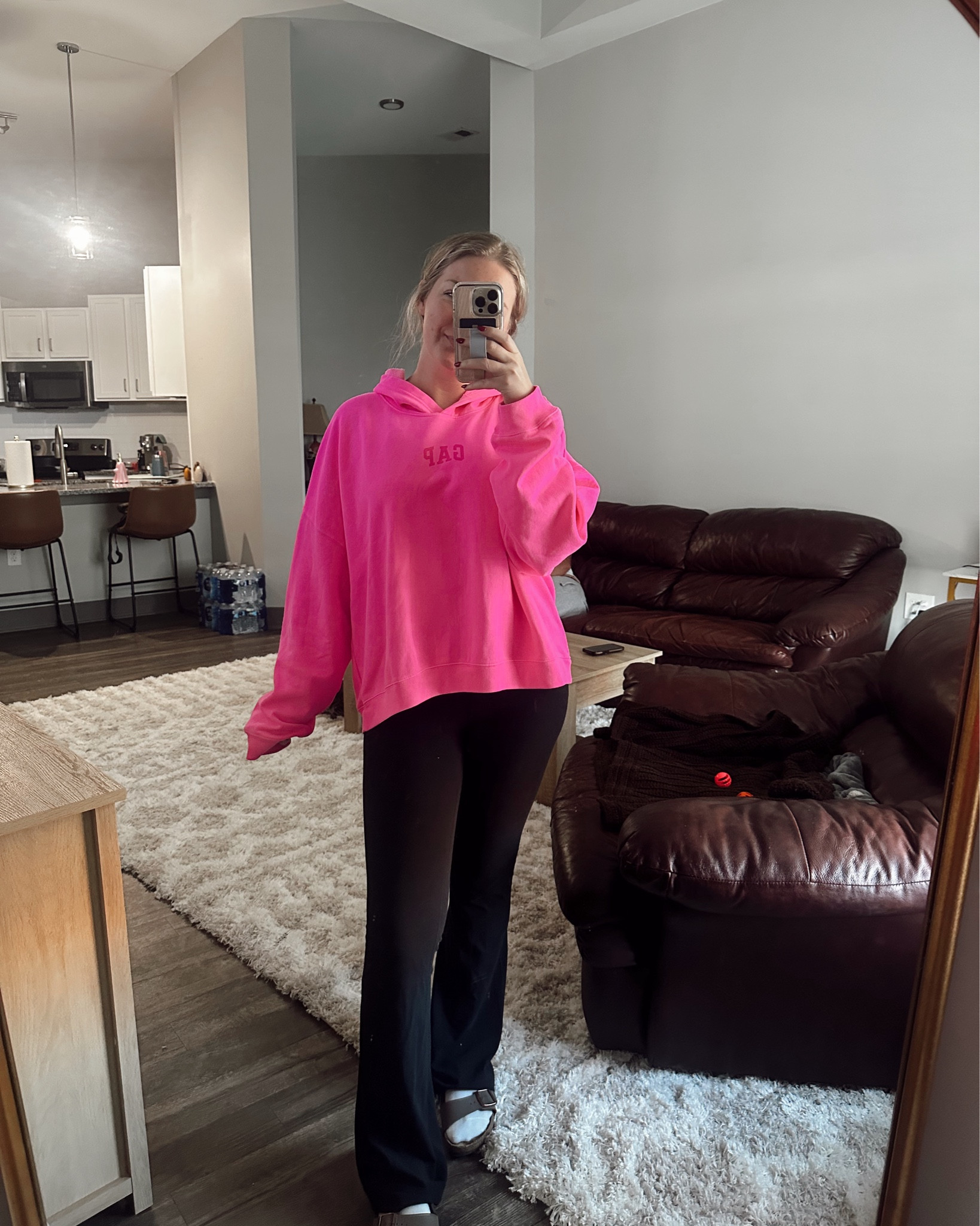✨ the VIRAL gap tiktok sweatshirt…. In love with this! 
Wearing an XL
Fits TTS! 
Sooooo soft and comfy 🩷🫧 & it’s ON SALE! 

#LTKGiftGuide #LTKActive #LTKxMadewell