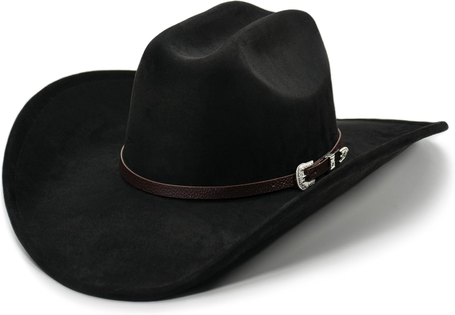 Cowboy Hat for Women and Men with Shapeable Wide Brim - Felt Cattleman Western Hats for Cowboys and Cowgirls | Amazon (US)