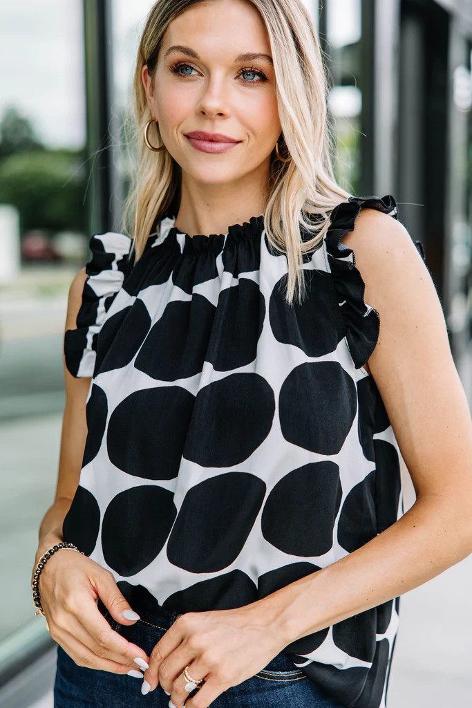 On My Mind Black Polka Dot Tank | The Mint Julep Boutique