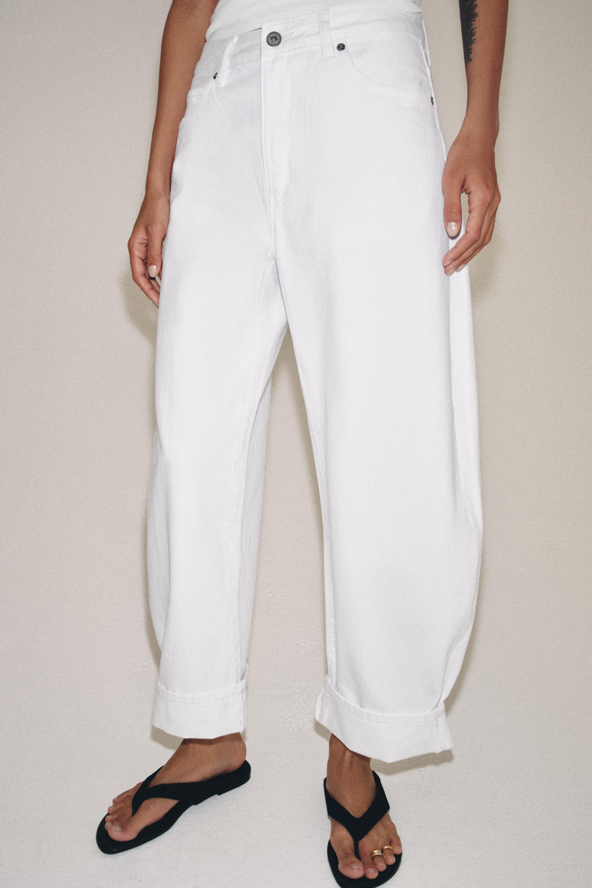 ZW COLLECTION MID-RISE BALLOON JEANS | Zara US