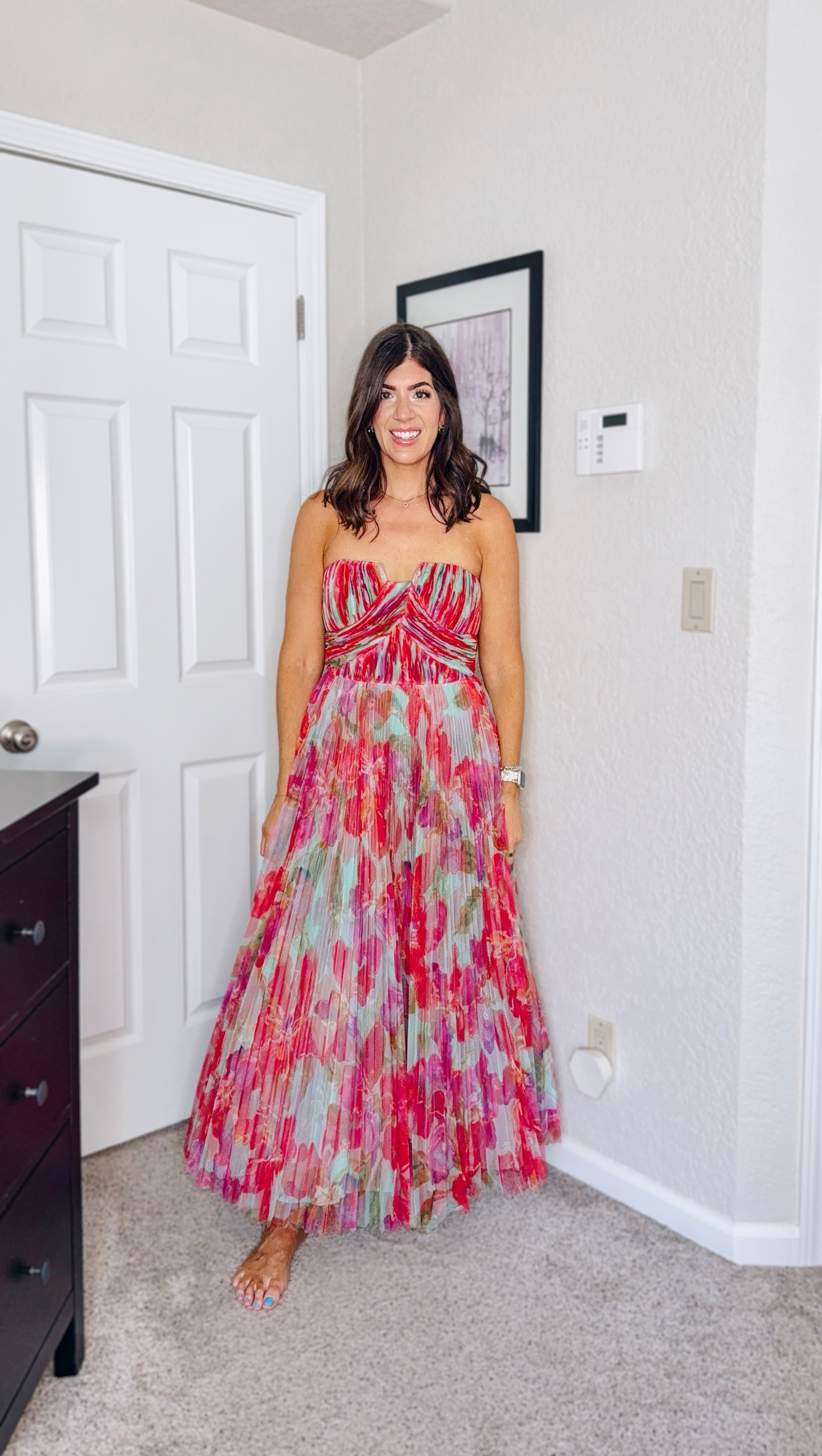 In an 8 pleated strapless dress

wedding guest dress, midsize wedding guest dresses, summer weddings, formalwear for curves, size inclusive event outfits, dressy fashion finds, cocktail & black tie ready

#LTKOver40 #LTKMidsize #LTKWedding