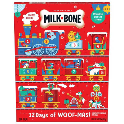 Milk-Bone Bone Marrow and Gingerbread Original Flavor 12 Day Holiday Calendar Dog Treats - 2.85oz | Target