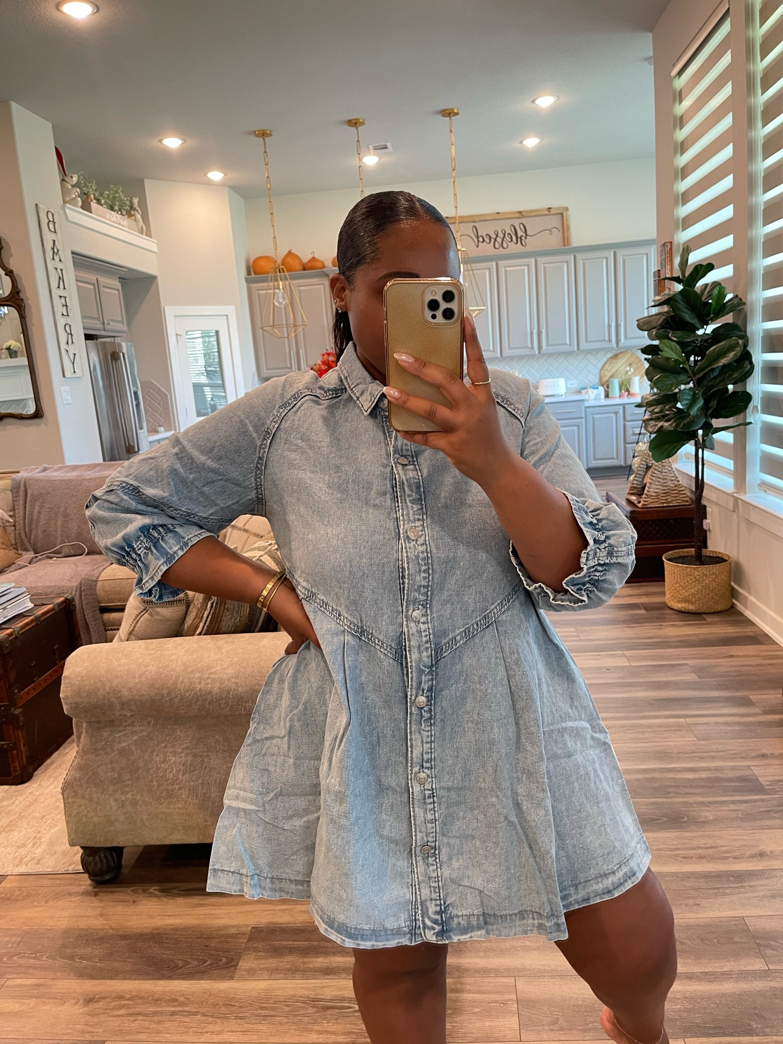 Love this dress for spring and summer-  size medium 

Spring dress 
Workwear 
Work style 
Business casual 
Denim 
Jeans 
Denim dress 
Summer 
Summer dress 
Spring outfits 
Date night 
Concert 




#LTKworkwear #LTKstyletip #LTKFind