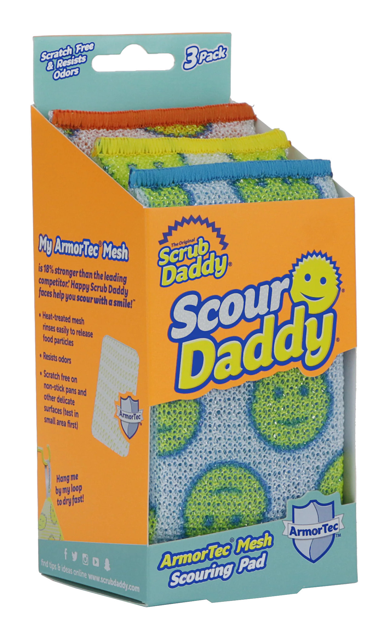 Scrub Daddy Scour Daddy Polymer foam Scouring pad 3 -Pack Stainless Steel | FG6009903001EA0EN01 | Lowe's