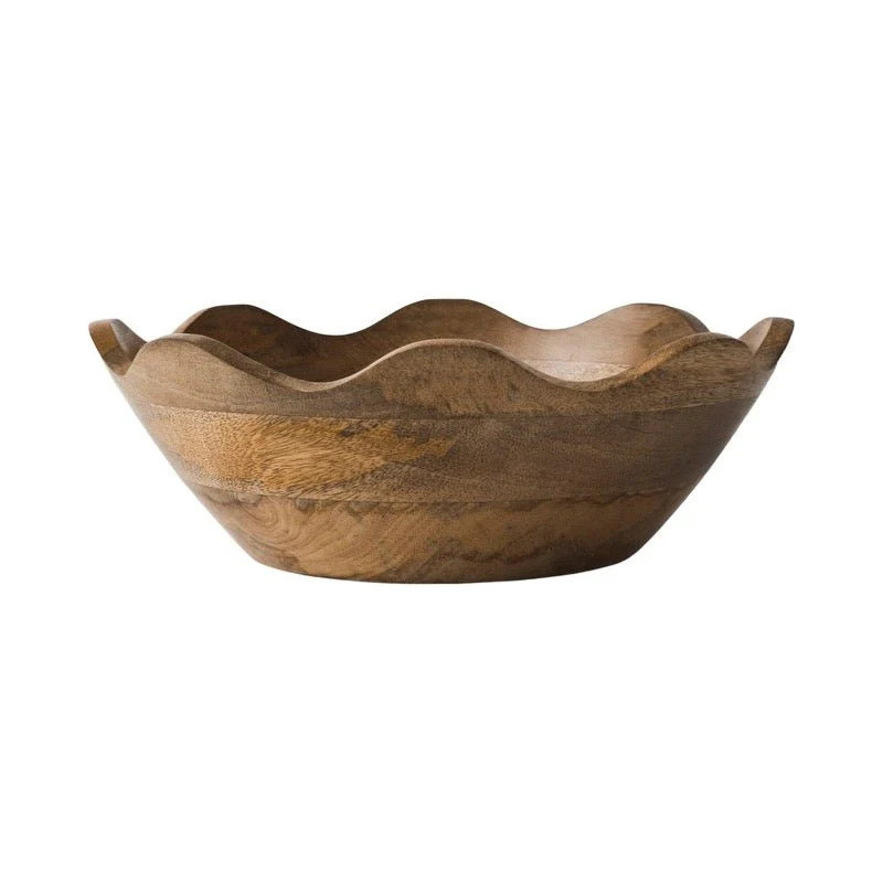 Scalloped Wooden Bowl | Foundation Goods