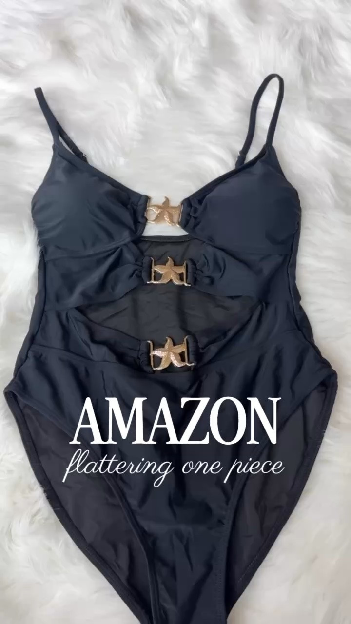 The most flattering one piece from Amazon!

#LTKgrwm #LTKootd #LTKmomlife
