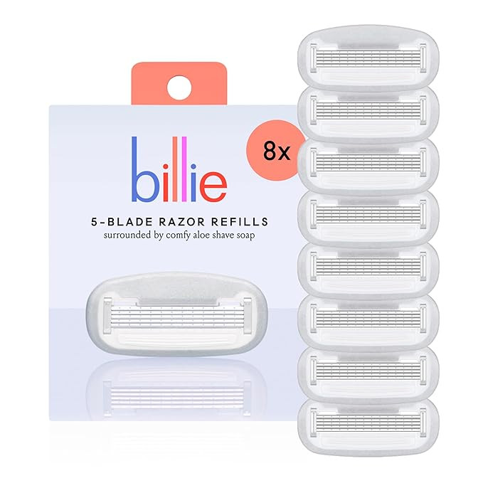 Billie Women’s Razor Refill Blades 5-Blade Cartridges - 8 count | Amazon (US)