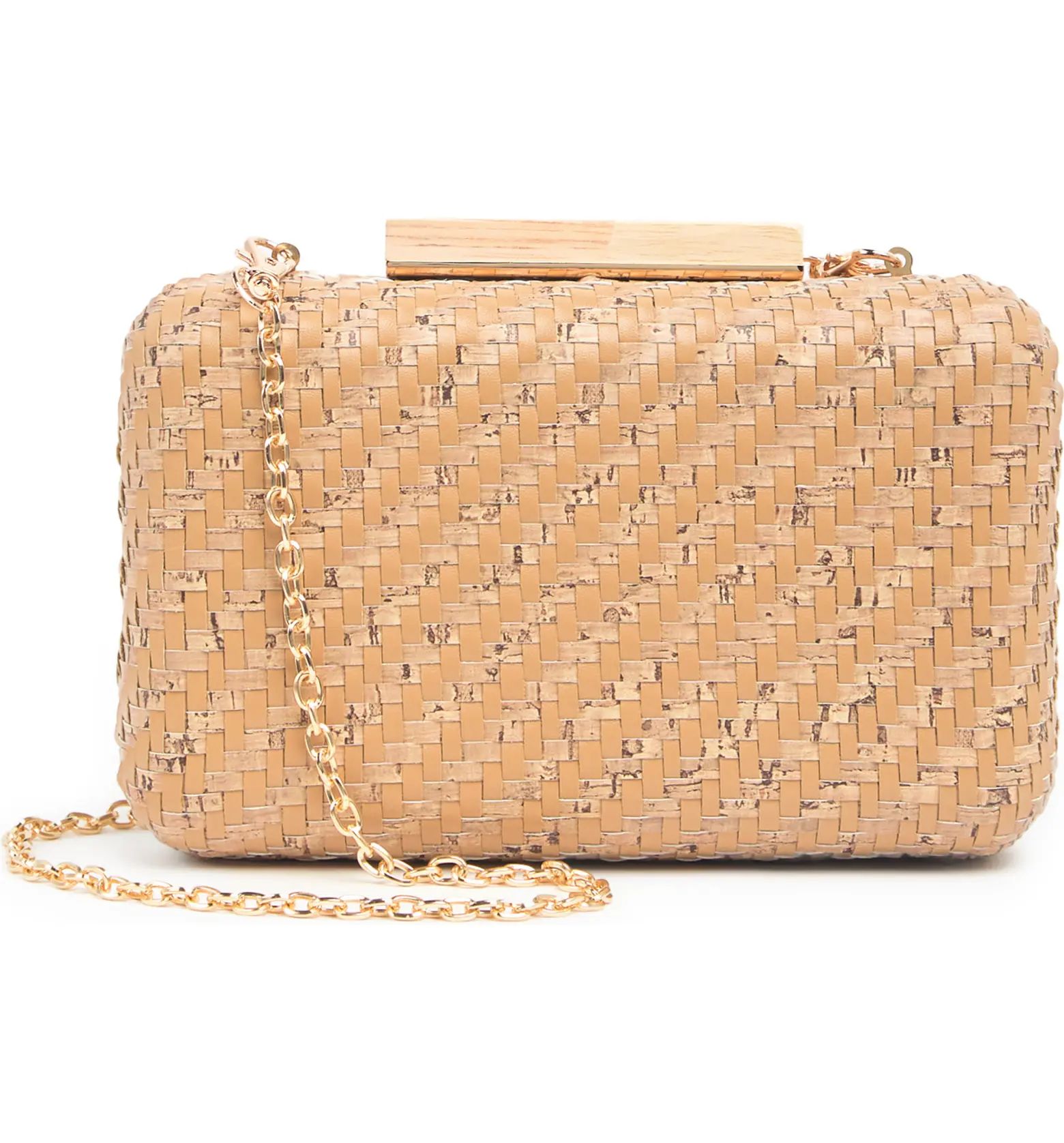 URBAN EXPRESSIONS Two-tone Woven Box Clutch | Nordstrom Rack