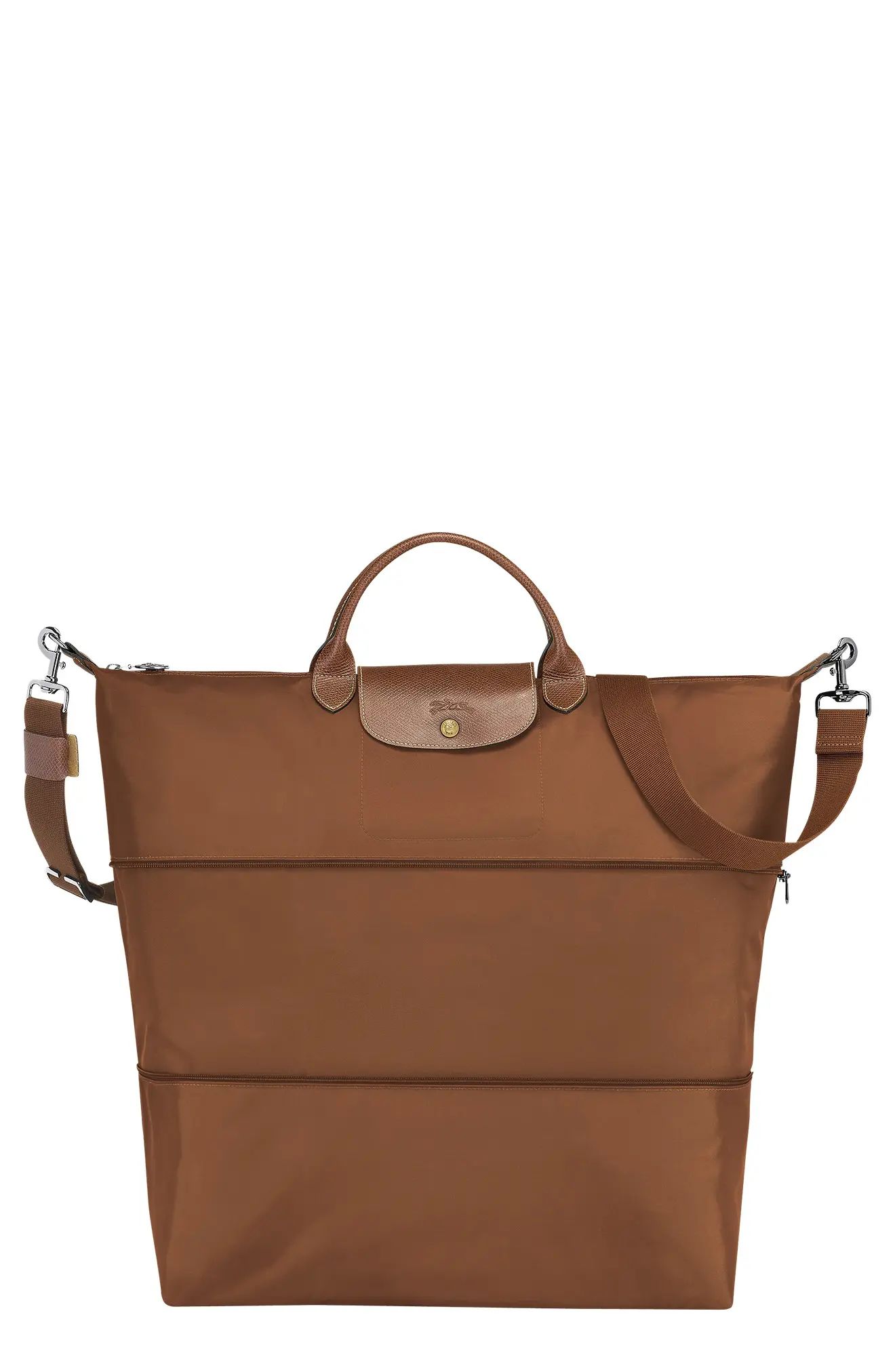 Longchamp Le Pliage 21-Inch Expandable Travel Bag in Cognac at Nordstrom, Size No Size | Nordstrom
