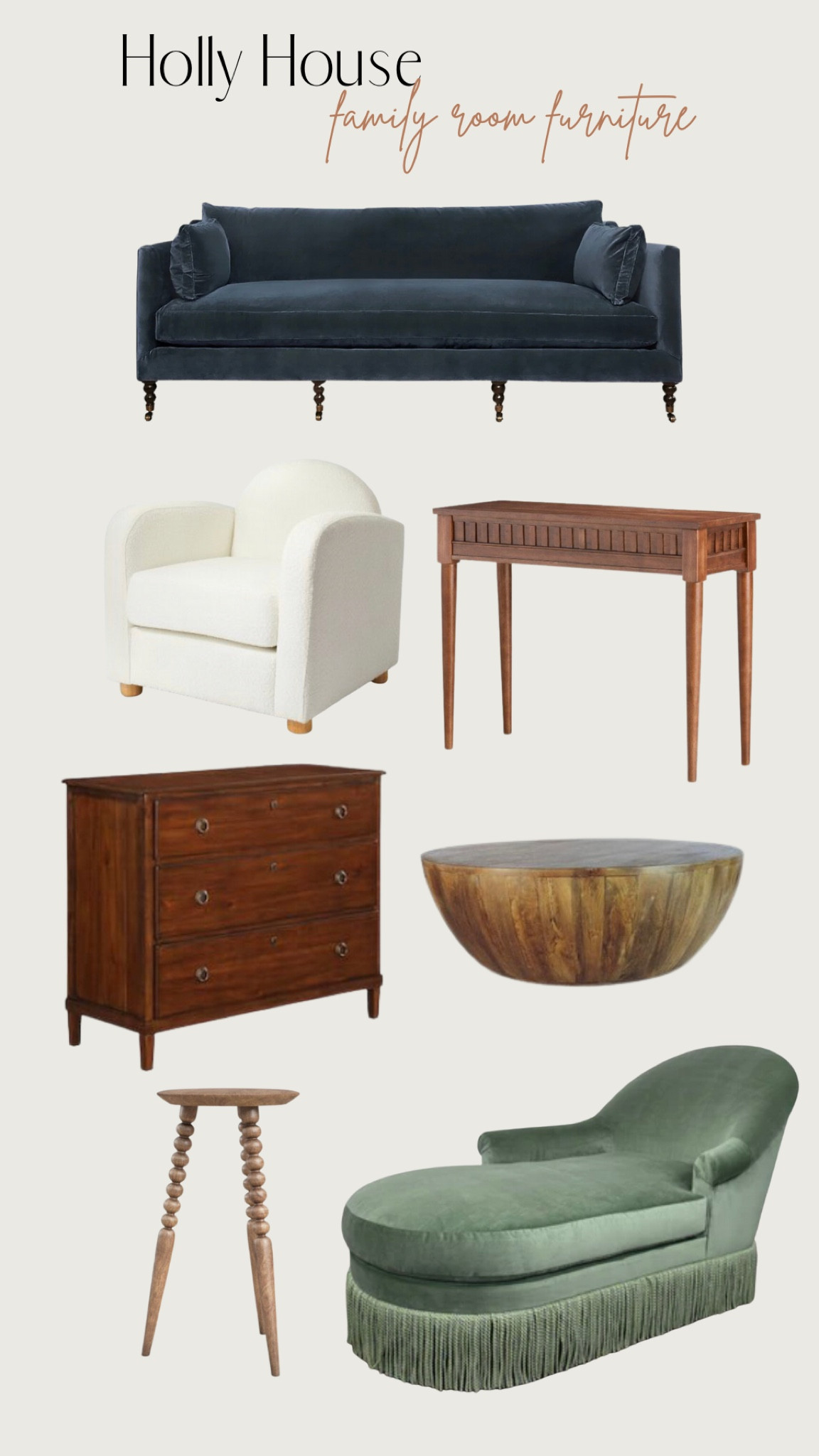 Holly house family room furniture. Chaise is River & Bord not linkable (linked similar options below) 

#LTKhome