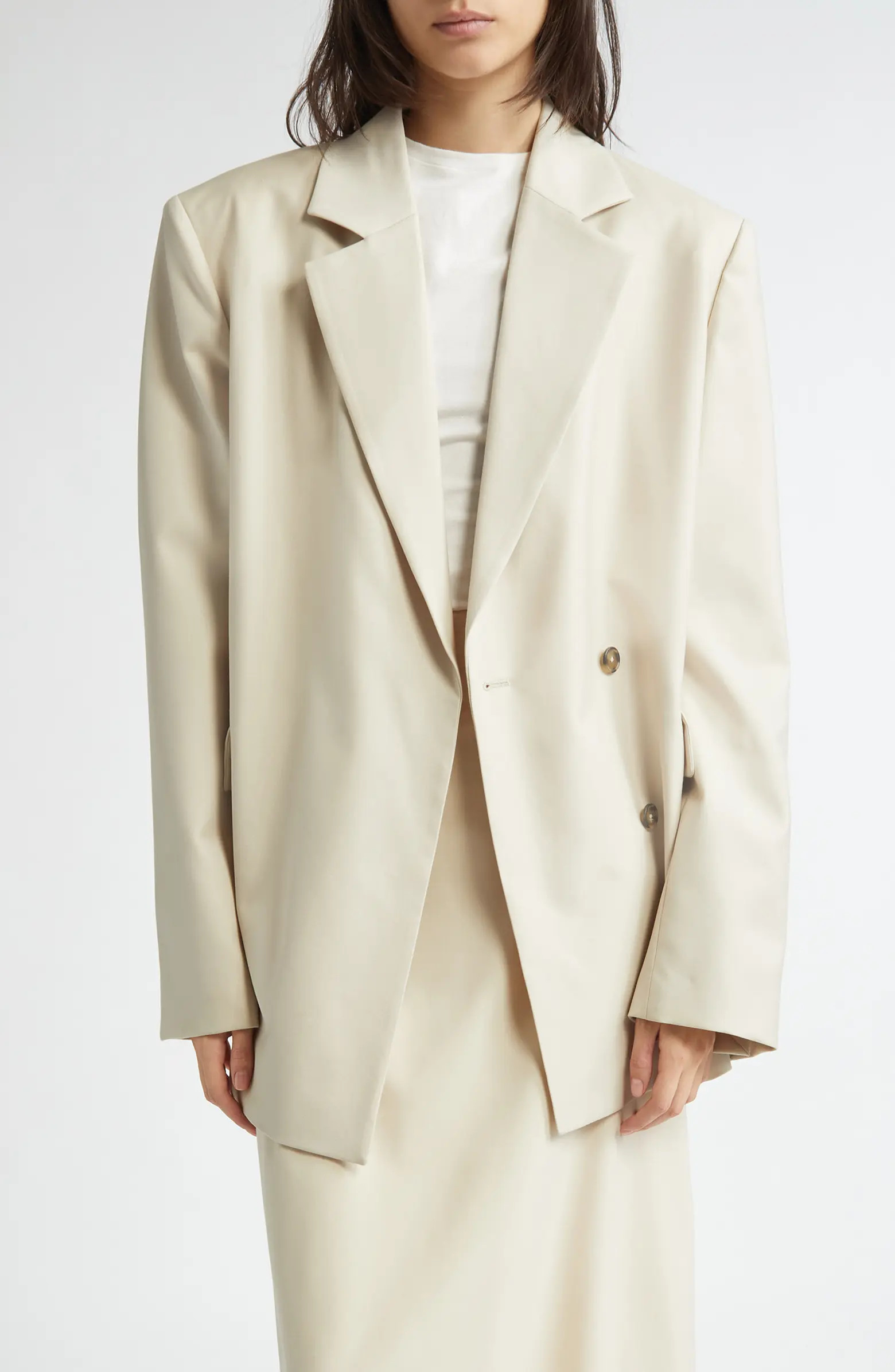 LOULOU DE SAISON Arlo Double Breasted Virgin Wool Blazer | Nordstrom | Nordstrom