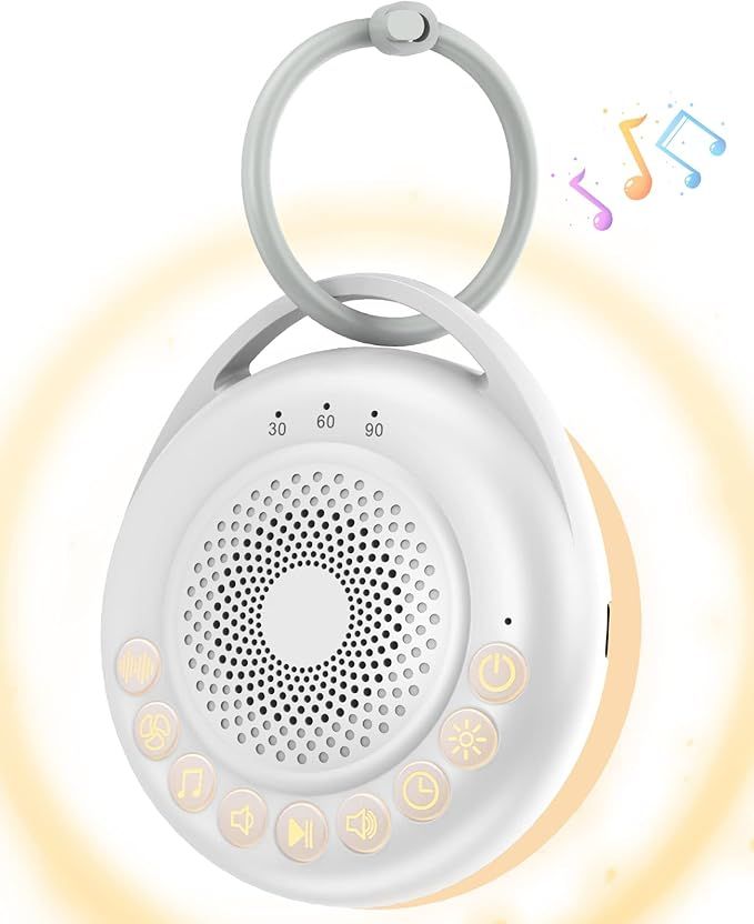 Portable Sound Machine Baby, Travel White Noise Machine Baby with USB Rechargeable, Sound Machine... | Amazon (US)