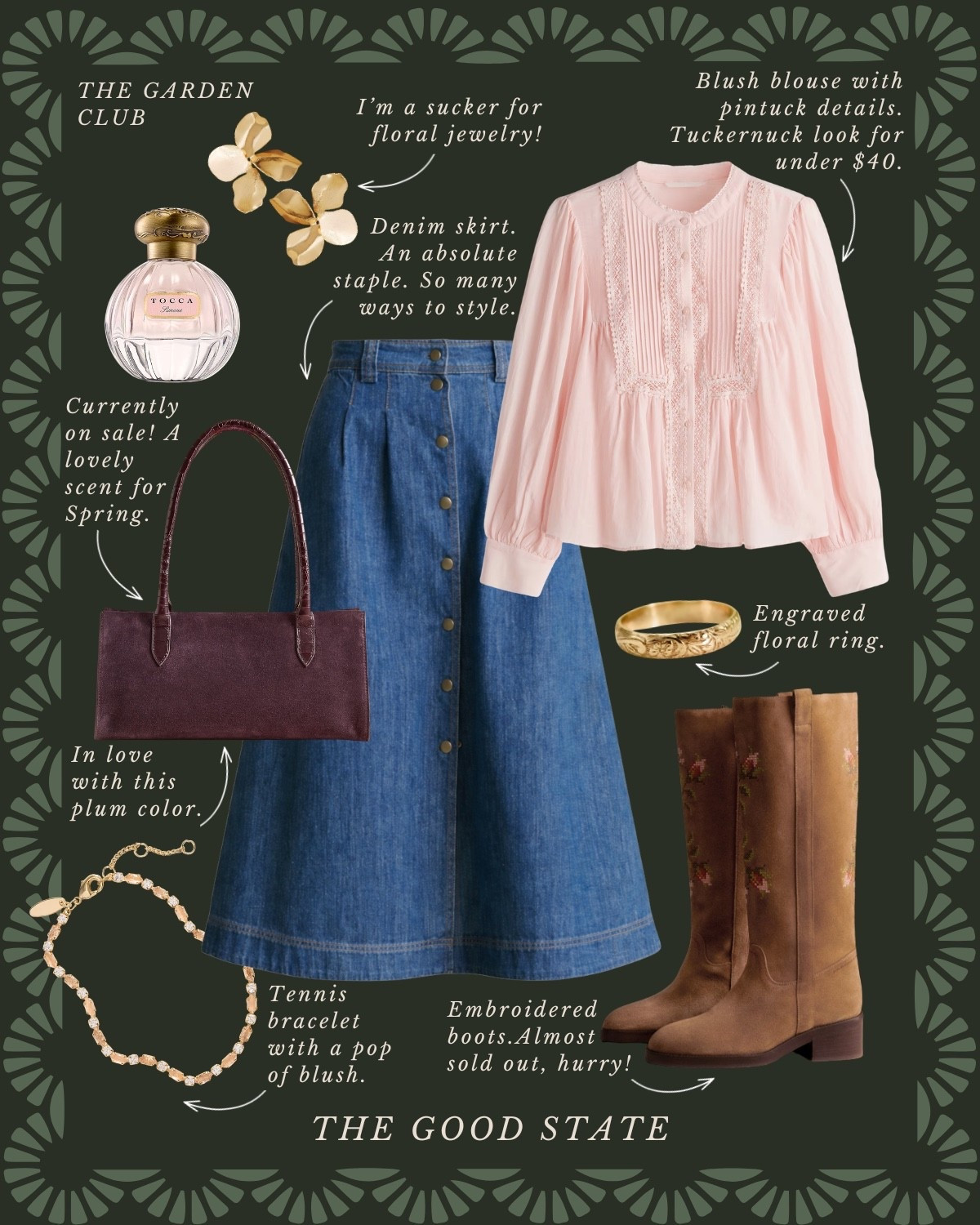 This collection is for the Spring girlies. The ones longing for the warmth of sunshine on their skin and a cool breeze blowing through their hair. Shorts and a sweatshirt weather. A flowy dress and a light cardigan. This is for the ladies counting down the days until the farmers market opens back up. The ones who love early mornings at the market—flaky croissant in one hand and a rosemary latte in the other. This is for the ones who can’t resist a bouquet of fresh flowers and are trying to figure out how to grow their own cut flower garden at home. For the ones who spend the golden evenings having a picnic with friends. For the people (like me) who always have a picnic blanket in their car. This is for the girlies love allllll things gingham, their trusty ball cap, pops of color  and who firmly believe you can’t have too many neck scarves or bandanas. For the ones who love feminine details like lace trim, dainty florals and ruffles. This Spring may we slow down, breathe deep, embrace the life all around and romanticize the seemingly ordinary moments🌼

#springstyle #classicstyle #springoutfit #farmersmarket #preppystyle 

#LTKootd #LTKActive #LTKSaleAlert