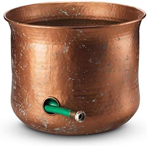 LifeSmart Decorative Garden Hose Holder Water Hose Storage Pot Outdoor or Indoor Use Updated for ... | Amazon (US)