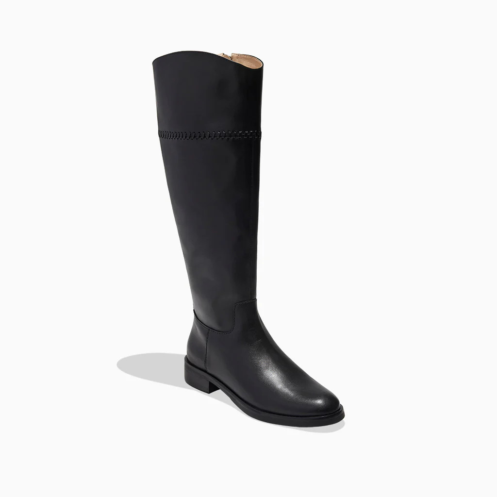 Jack Rogers Adaline Knee High Leather Riding Boots – Black | Jack Rogers