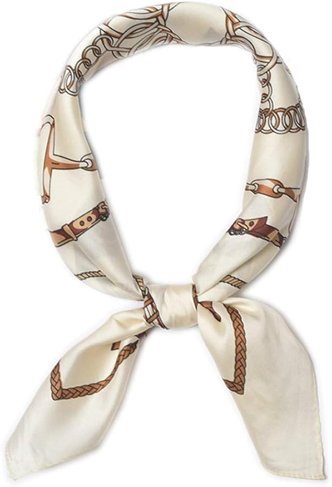 Kerchief Neck Scarf Women Square Kerchief, LITOON Silk Scarf Bandanas Headband 23.6x23.6 inch | Amazon (US)