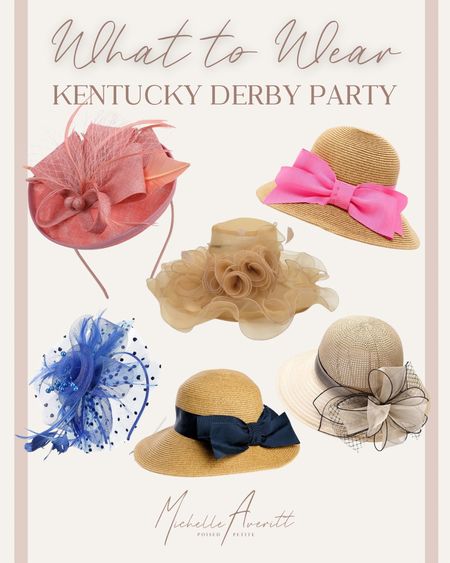 Affordable, Kentucky Derby, party, hats! A few of these can be worn multiple different times throughout the summer as well! 

#LTKstyletip #LTKparties #LTKtravel