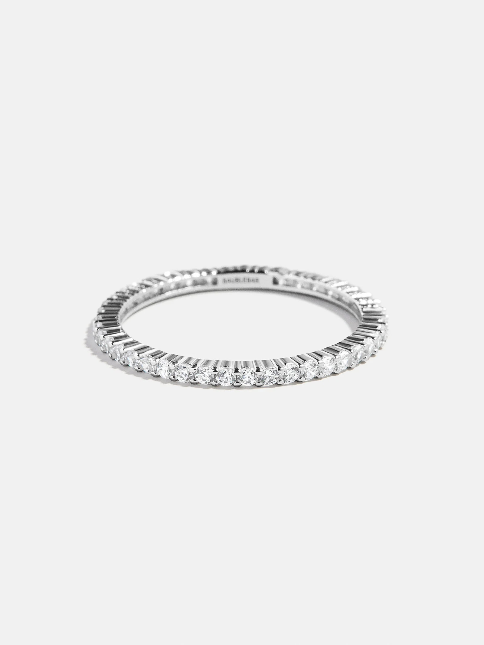 Diana Sterling Silver Eternity Ring - 2MM Stones | BaubleBar