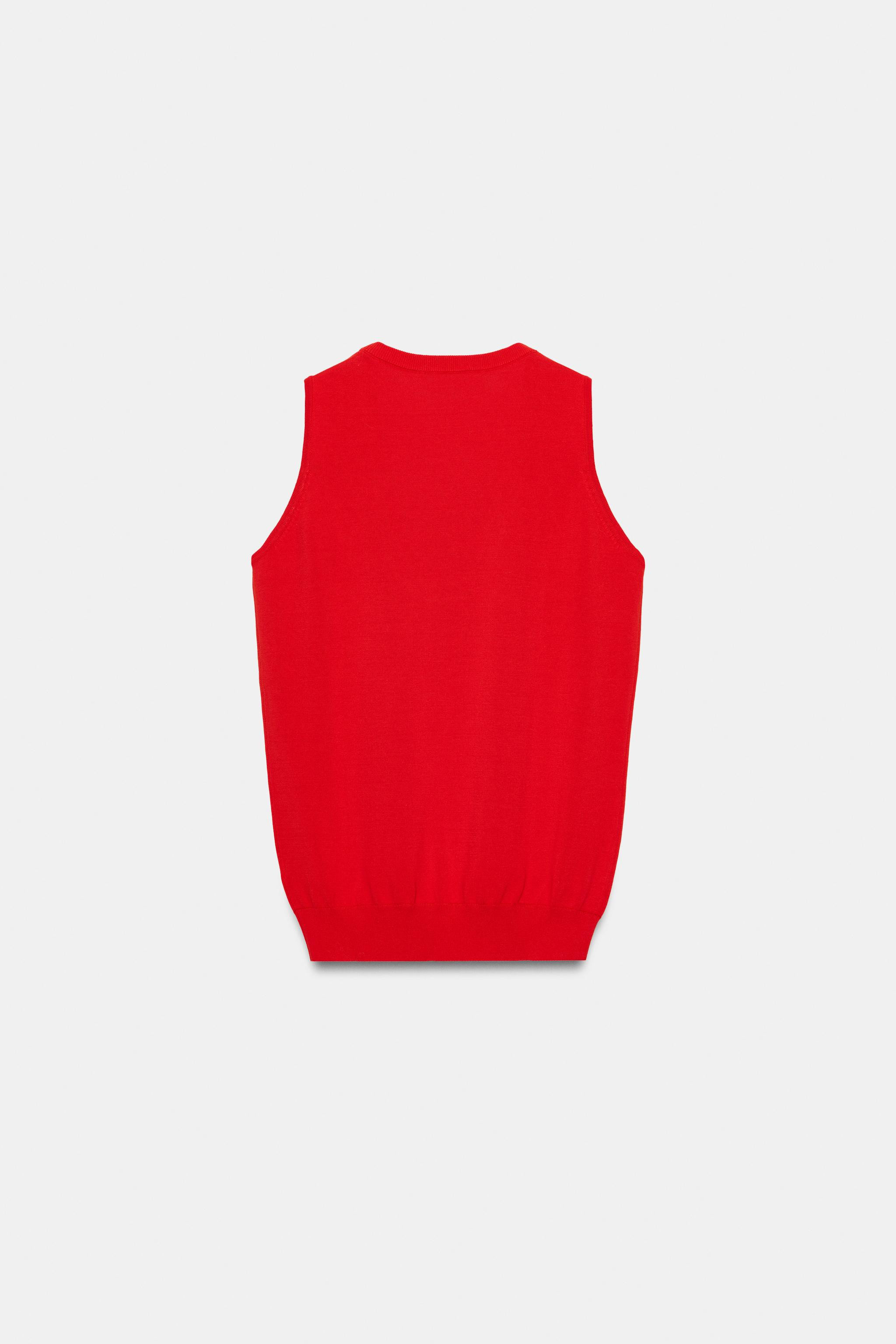 SLEEVELESS KNIT TOP | Zara US