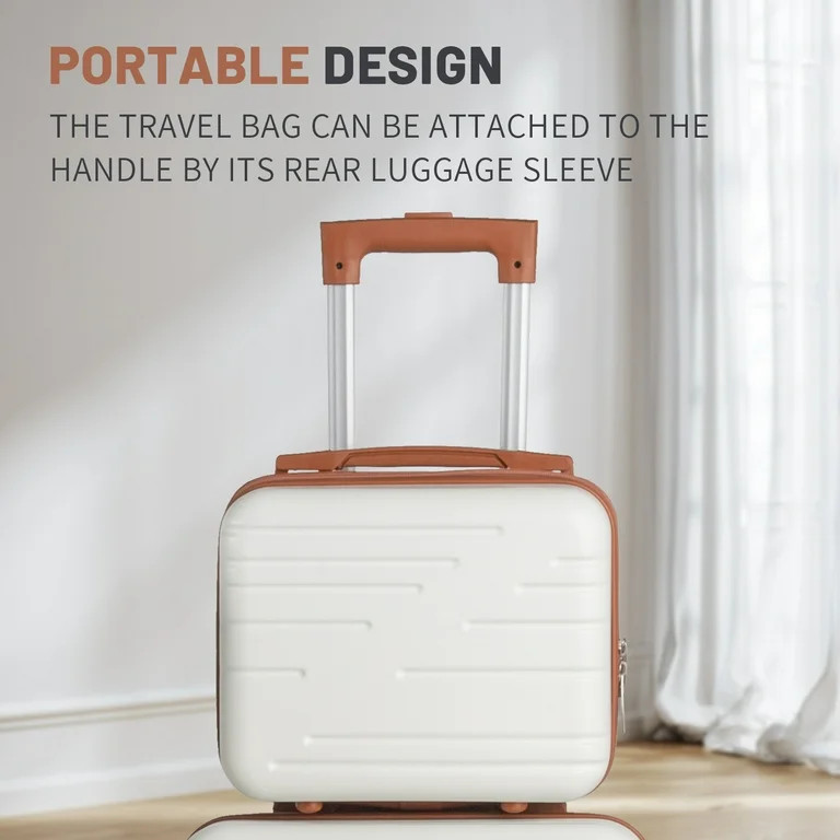 Zimtown Luggage Sets 5 Piece Hardside Expandable Suitcases with Spinner Wheels and TSA Lock, Beig... | Walmart (US)