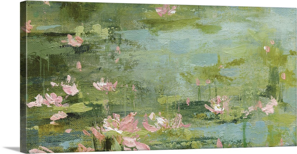 Celadon Waterlillies II Wall Art | Great Big Canvas - Dynamic
