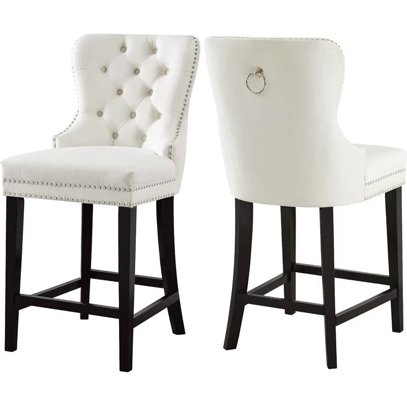 Costigan Velvet 26" Bar Stool (Set of 2) | Wayfair North America