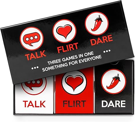 Talk Flirt Dare Couples Game, Valentine’s Day Gift for Couples, Fun Romantic Date Night Card Ga... | Amazon (US)