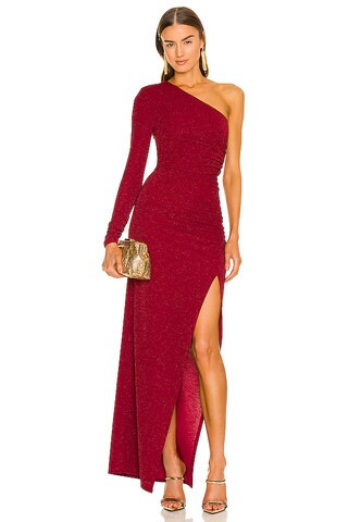 Michael Costello x REVOLVE Gilly Maxi Dress in Dark Red from Revolve.com | Revolve Clothing (Global)