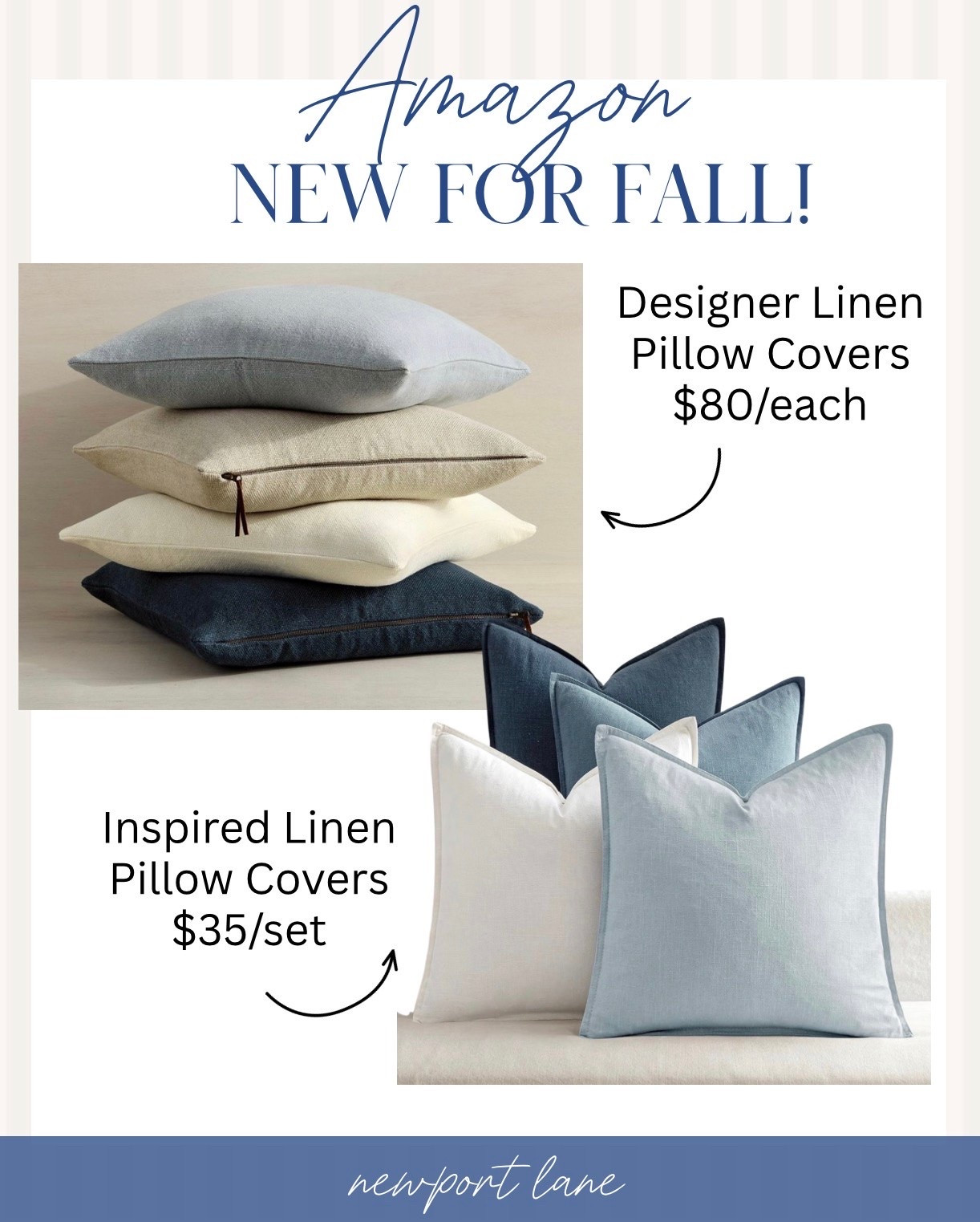 The Pottery Barn linen pillow cover look for so much less and they are so good 🤍 Same beautiful linen texture, same classic sophisticated style, same elevated coastal home feel — for a fraction of the Pottery Barn price. If you love the look of high end linen pillow covers but not the price tag this find is exactly what you have been looking for.

#LTKHome #LTKSaleAlert #LTKU