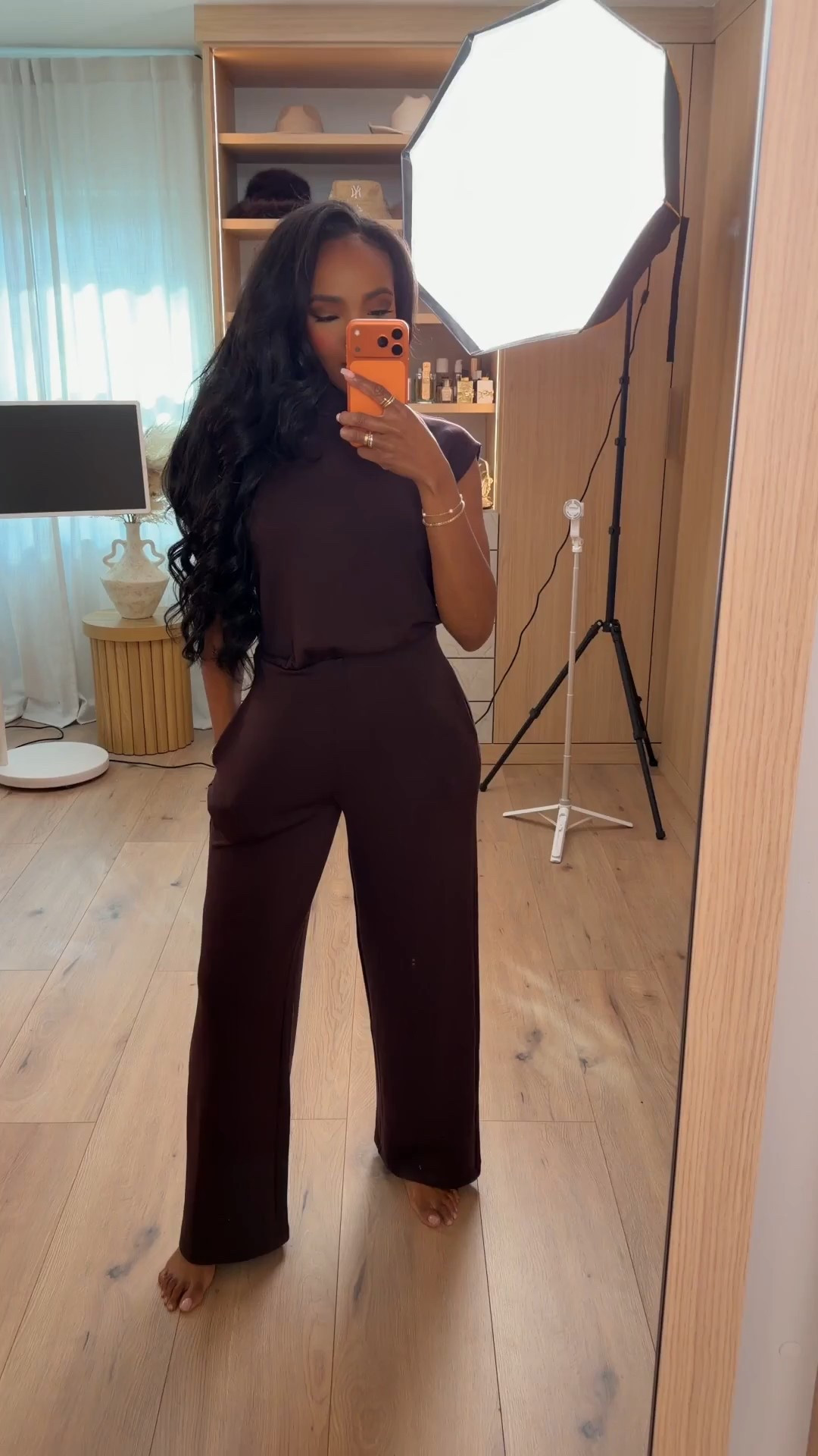 Cost per wear on this one is unreal — this is the kind of piece you’ll reach for on repeat, season after season.

This @SPANX jumpsuit is polished, comfortable, and insanely flattering. The structured fit smooths everything out while still feeling easy and wearable. Dress it up with heels for dinner or keep it casual for everyday wear — either way, it works overtime in your wardrobe.

Perfect for work days, travel, casual dinners, errands, and elevated everyday outfits.

📏 Fit + Details:
• @SPANX jumpsuit — stretchy, smoothing, holds shape beautifully  
• Sleeveless silhouette — clean, flattering, easy to layer  
• Wide-leg fit — comfortable and elongating  

📏 Sizing: Size Small  
📏 Measurements: 5’4” · 138 lbs · 34D · 27” waist · 40” hips  

Use code KFFXSPANX for 15% off your first @SPANX order.

Casual jumpsuit outfits, Spanx outfit ideas, elevated basics, smoothing jumpsuits, versatile wardrobe staples, chic everyday wear.

Follow me on Instagram and YouTube @kirasfashionfinds

#LTKgrwm #LTKootd