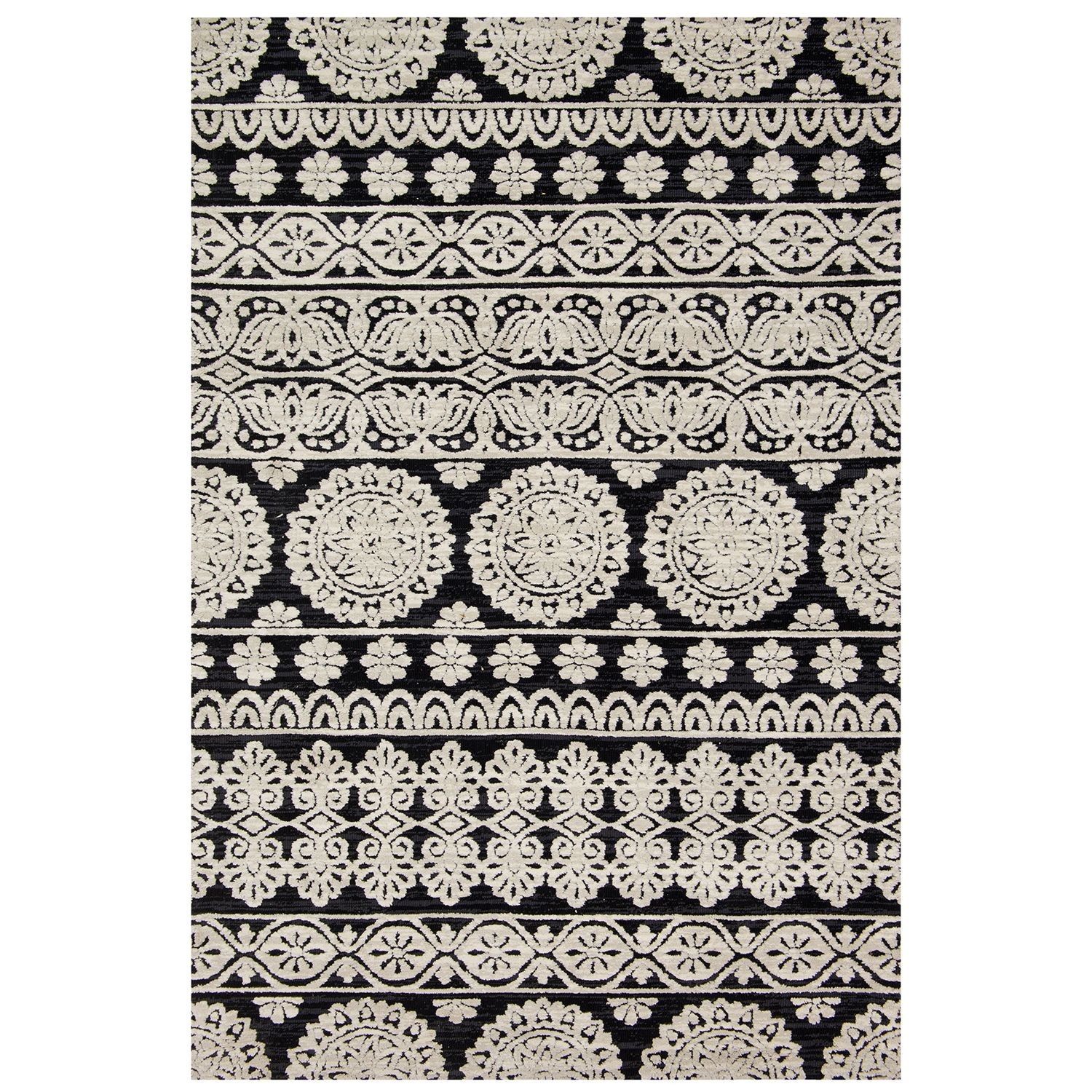 Magnolia Home Lotus Black 5x7'6" Rug | Pier 1 Imports