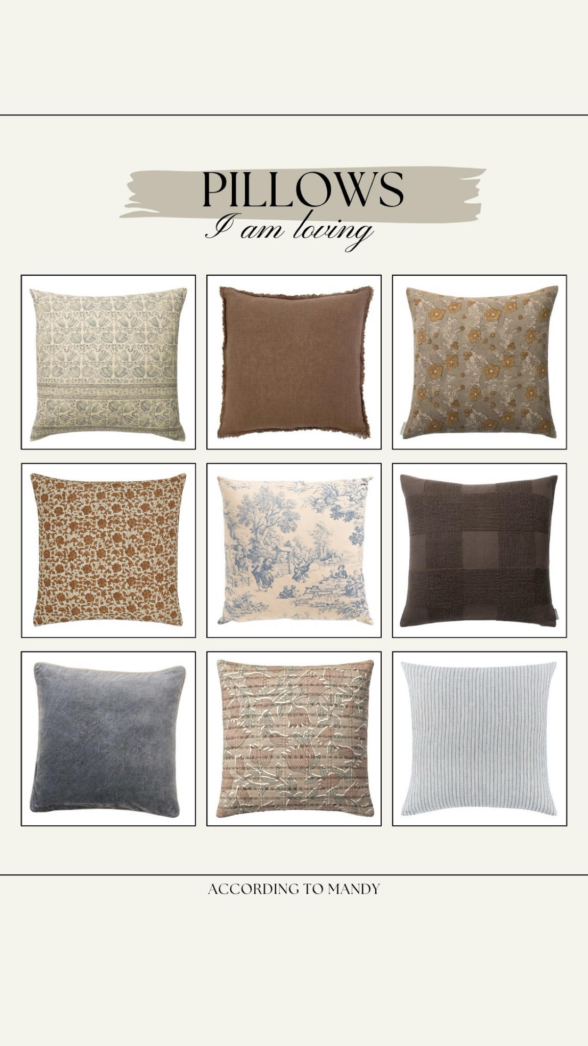 Pillows I am loving!

pillows, summer pillows, floral pillows, mcgee & co pillows, etsy pillows, velvet pillows, striped pillows, summer pillows, etsy finds, lulu & georgia pillows 

#LTKHome #LTKFindsUnder100 #LTKStyleTip