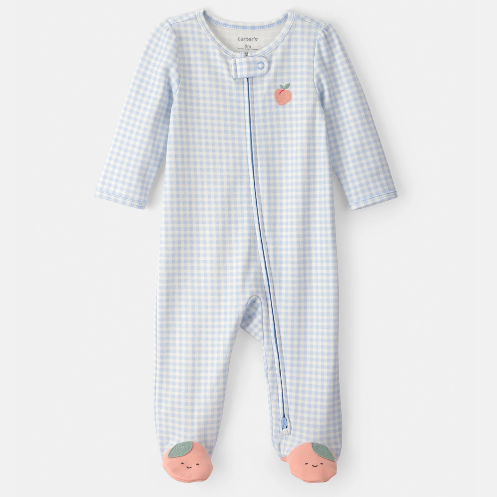 Baby Girl Carter's 2-Way Zip Cotton Sleep & Play Pajamas | Kohl's